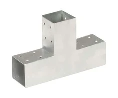Stulpo sujungimas, 71x71mm, galvanizuotas metalas, T formos