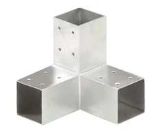 Stulpo sujungimas, 71x71mm, galvanizuotas metalas, Y formos