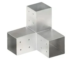 Stulpo sujungimas, 81x81mm, galvanizuotas metalas, Y formos