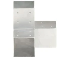 Stulpo sujungimas, 91x91mm, galvanizuotas metalas, Y formos