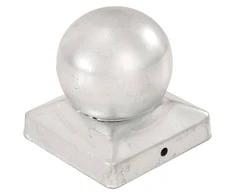 Stulpų dangteliai, 6vnt., 91x91mm, galvanizuotas metalas