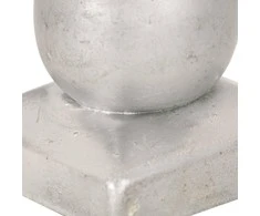 Stulpų dangteliai, 6vnt., 91x91mm, galvanizuotas metalas