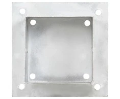 Stulpų pagrindai, 4vnt., galvanizuotas metalas, 121mm