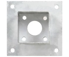 Stulpų pagrindai, 4vnt., galvanizuotas metalas, 81mm