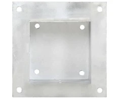 Stulpų pagrindai, 4vnt., galvanizuotas metalas, 141mm