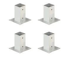 Stulpų pagrindai, 4vnt., galvanizuotas metalas, 71mm