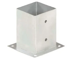 Stulpų pagrindai, 4vnt., galvanizuotas metalas, 101mm