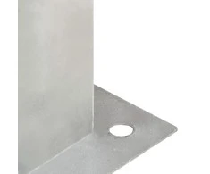 Stulpų pagrindai, 4vnt., galvanizuotas metalas, 91mm