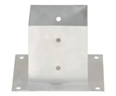 Stulpų pagrindai, 4vnt., galvanizuotas metalas, 141mm