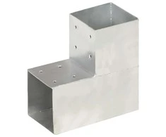 Stulpų sujungimai, 4vnt., 101x101mm, metalas, L formos
