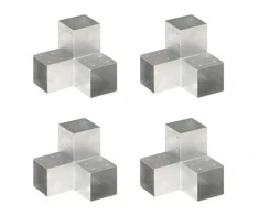 Stulpų sujungimai, 4vnt., 101x101mm, metalas, Y formos