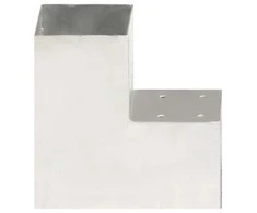 Stulpų sujungimai, 4vnt., 101x101mm, metalas, L formos
