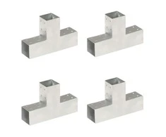 Stulpų sujungimai, 4vnt., 71x71mm, metalas, T formos