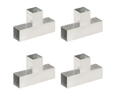 Stulpų sujungimai, 4vnt., 81x81mm, metalas, T formos