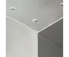 Stulpų sujungimai, 4vnt., 81x81mm, metalas, X formos