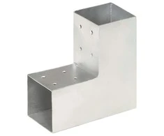 Stulpų sujungimai, 4vnt., 81x81mm, metalas, L formos