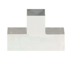Stulpų sujungimai, 4vnt., 91x91mm, metalas, T formos