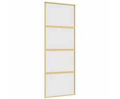 Stumdomos durys, auksinės, 76x205cm, ESG stiklas ir aliuminis