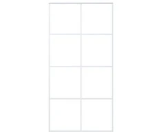 Stumdomos durys, baltos, 102,5x205cm, ESG stiklas ir aliuminis