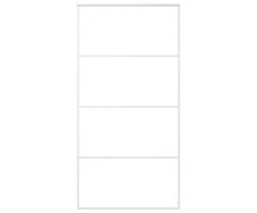 Stumdomos durys, baltos, 102,5x205cm, ESG stiklas ir aliuminis