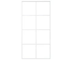 Stumdomos durys, baltos, 102,5x205cm, ESG stiklas ir aliuminis