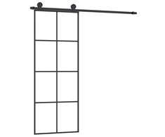 Stumdomos durys su įrangos rinkiniu, 76x205cm, ESG ir aliuminis