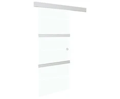 Stumdomos durys su stabdikliais, 76x205cm, stiklas ir aliuminis
