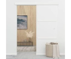 Stumdomos durys su stabdikliais, 76x205cm, stiklas ir aliuminis