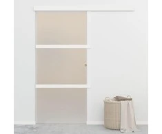 Stumdomos durys su stabdikliais, 90x205cm, stiklas ir aliuminis