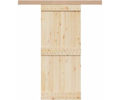 Stumdomų durų įrangos rinkinys, juodos sp., 183cm