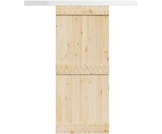 Stumdomų durų įrangos rinkinys, juodos sp., 183cm