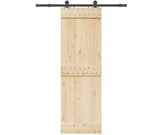 Stumdomų durų įrangos rinkinys, juodos sp., 152,5cm, plienas