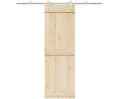Stumdomų durų įrangos rinkinys, sidabr., 200cm, nerūd. plien.