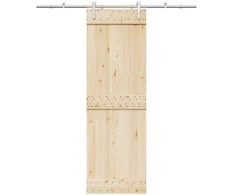 Stumdomų durų įrangos rinkinys, sidabr., 183cm, nerūd. plien.