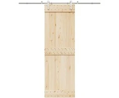Stumdomų durų įrangos rinkinys, sidabr., 200cm, nerūd. plien.
