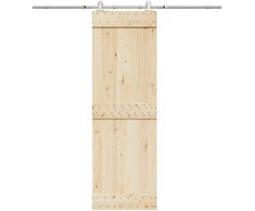Stumdomų durų įrangos rinkinys, sidabr., 200cm, nerūd. plien.