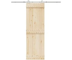 Stumdomų durų įrangos rinkinys, sidabr., 183cm, nerūd. plien.