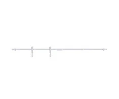 Stumdomų spintelės durelių rinkinys, baltas, 122cm, plienas