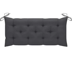 Sudedamas sodo suoliukas su pagalvėle, 128,5cm, tikmedis