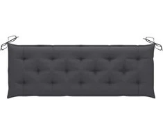 Sudedamas sodo suoliukas su pagalvėle, 159 cm, tikmedis