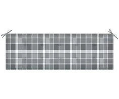 Sudedamas sodo suoliukas su pagalvėle, 159 cm, tikmedis