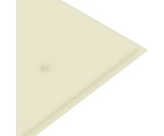 Sudedamas sodo suoliukas su pagalvėle, 159 cm, tikmedis