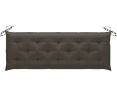 Sudedamas sodo suoliukas su pagalvėle, 159 cm, tikmedis