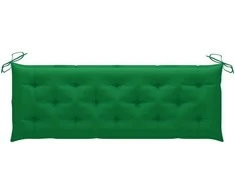 Sudedamas sodo suoliukas su pagalvėle, 159 cm, tikmedis