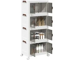 Sukraunama daiktadėžė su ratukais, 28 L, 48x29,5x112,5 cm