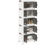 Sukraunama daiktadėžė su ratukais, 28 L, 48,5x29,5x139 cm