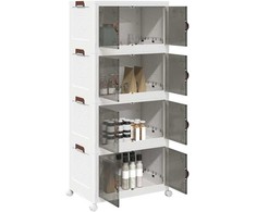 Sukraunama daiktadėžė su ratukais, 75 L, 64x40x141,5 cm