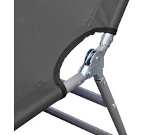 Sulankst. saulės gult. su reguliuojamu atlošu, pilkas