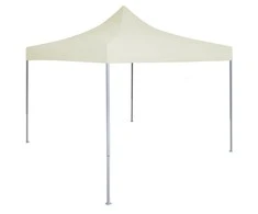 Sulankstoma proginė palapinė, kreminė, 2x2m, plienas