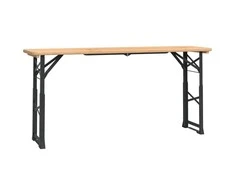 Sulankstomas alaus stalas, 170x50x75/105cm, eglės masyvas